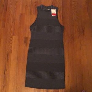 Dusty blue bodycon dress